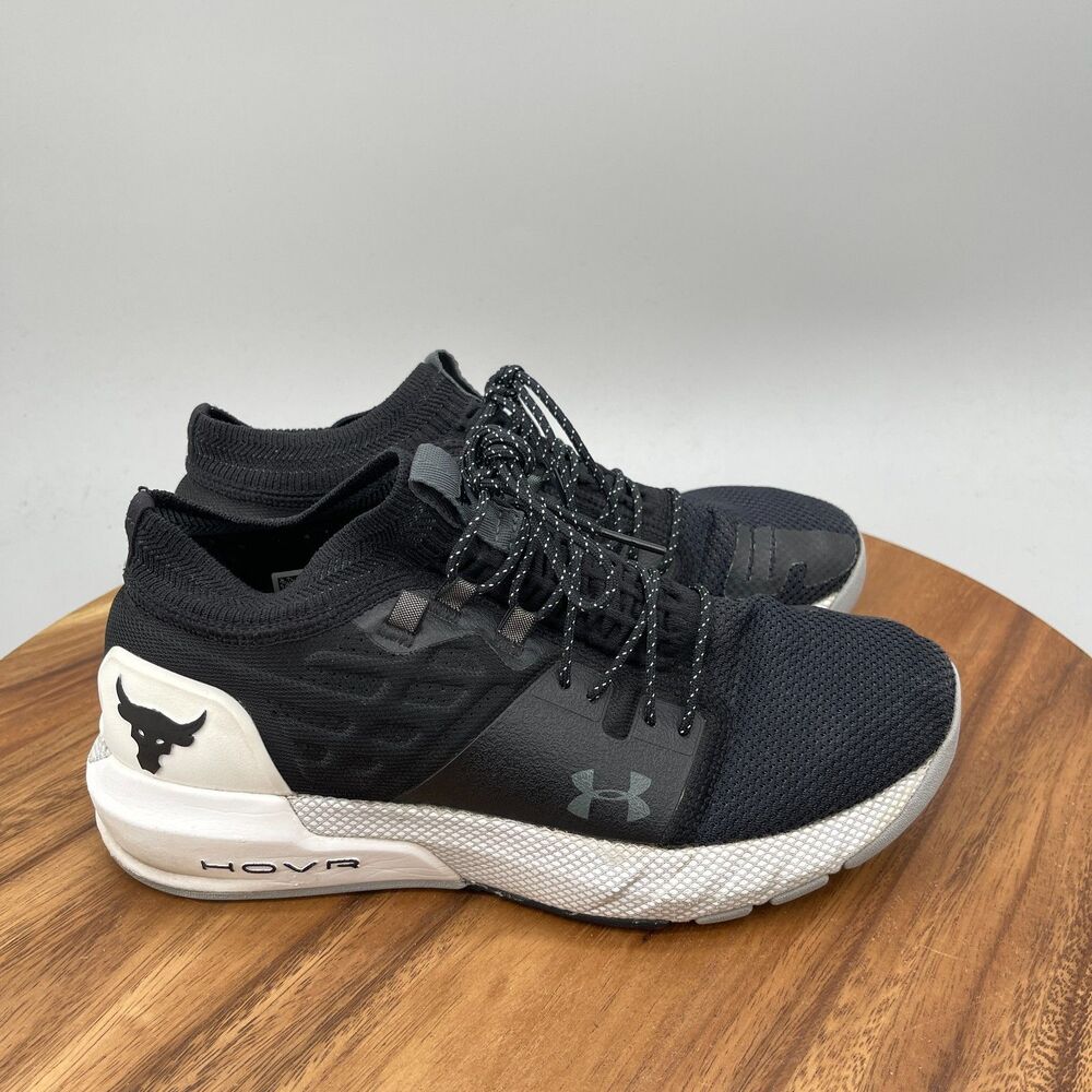 Under Armour Project Rock 2 Shoes Womens Size 9 Black Running Comfort Training